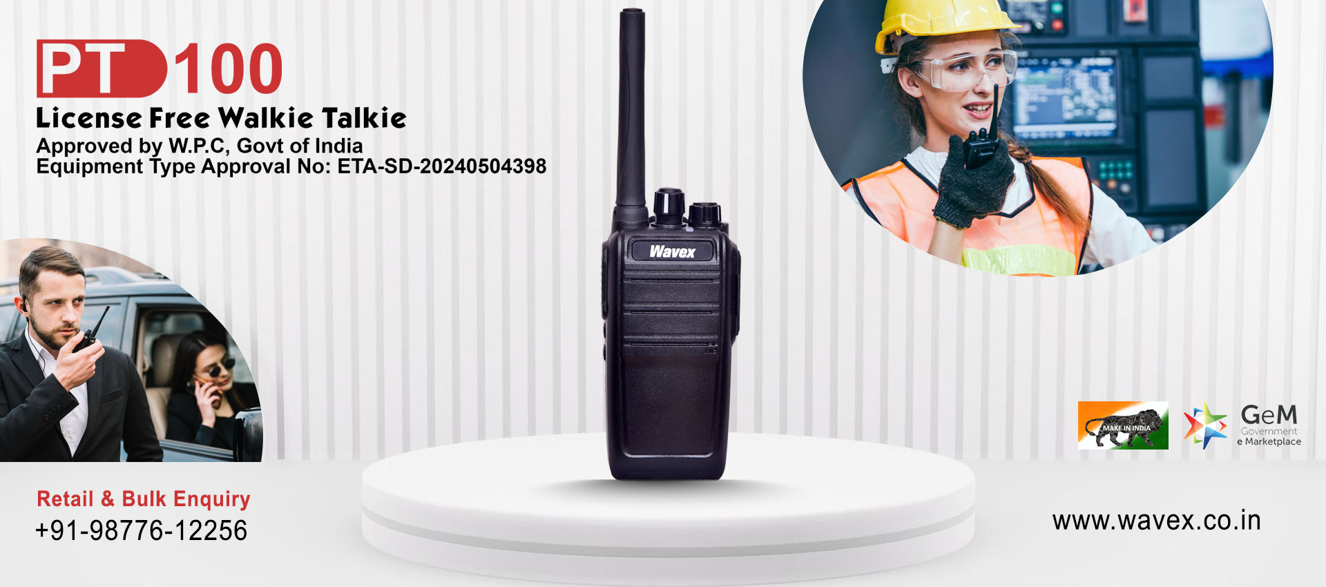 Wavex License Free Walkie Talkie Suppliers Dealers in India Punjab Ludhiana